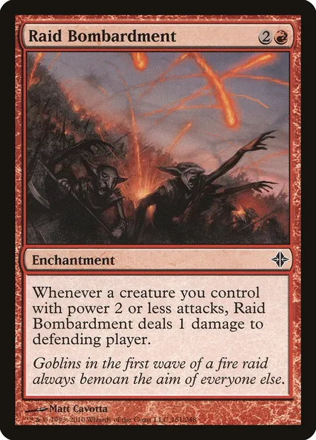 Raid Bombardment, Magic card ROE 161 — Rise of the Eldrazi set