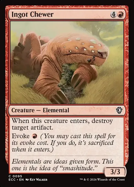 Ingot Chewer, Magic card ECC 95 — Lorwyn Eclipsed Commander set