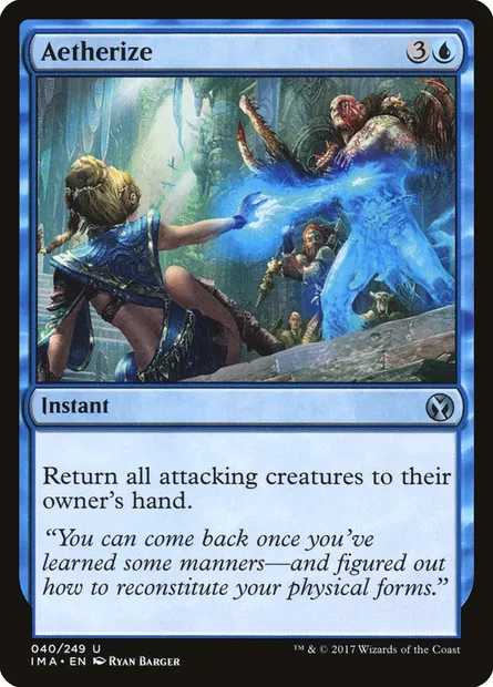Étherisation, carte Magic IMA 40 — extension Iconic Masters