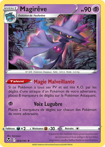 Magirêve, carte Pokémon SIT 064 — extension Tempête Argentée