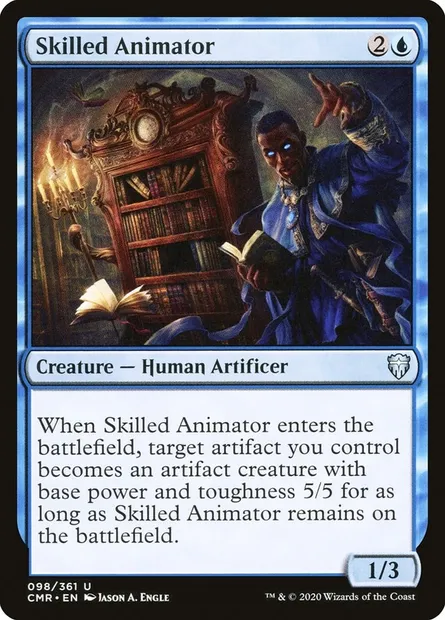 Skilled Animator, Magic card CMR 98 — Commander Legends set