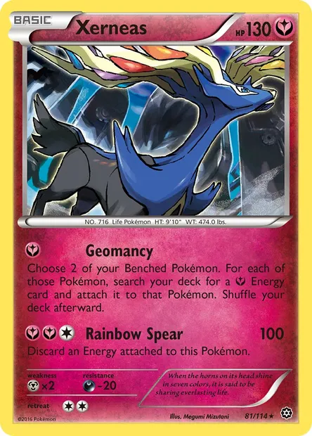 Xerneas, Pokémon card STS 81 — Steam Siege set