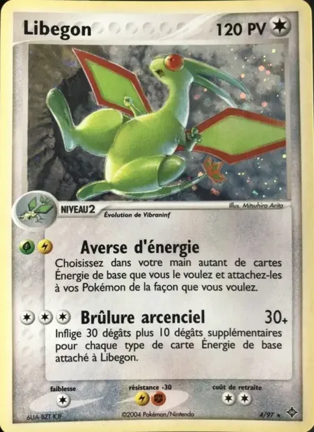Libegon, carte Pokémon DR 4 — extension EX Dragon