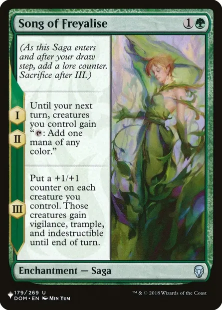Song of Freyalise, Magic card PLST DOM-179 — The List set