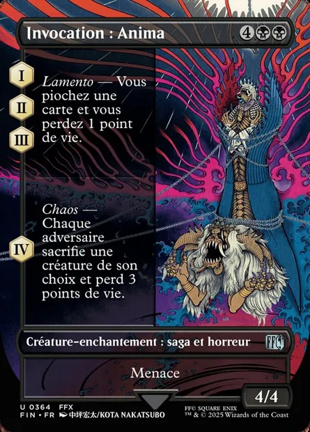 Invocation : Anima, carte Magic FIN 364 — extension Final Fantasy