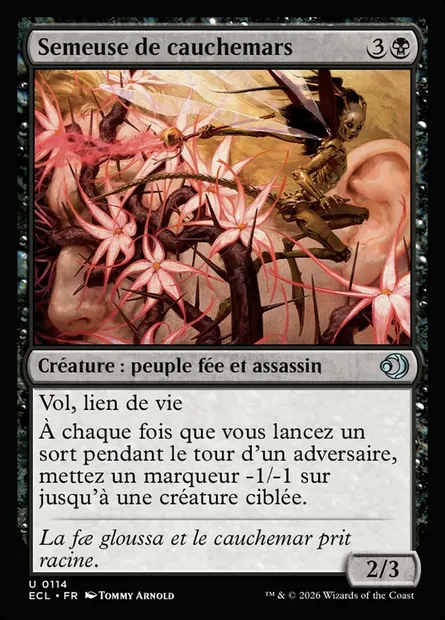 Semeuse de cauchemars, carte Magic ECL 114 — extension Lorwyn Eclipsed