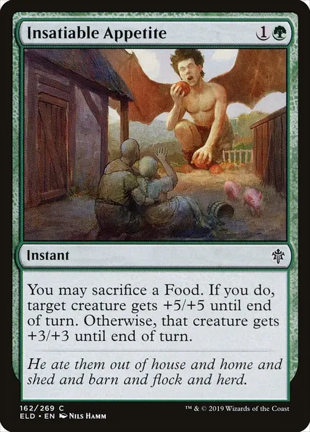 Insatiable Appetite, Magic card ELD 162 — Throne of Eldraine set