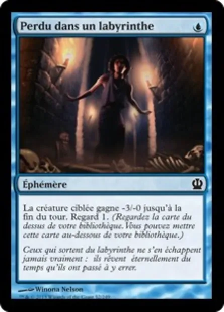 Perdu dans un labyrinthe, carte Magic THS 52 — extension Theros