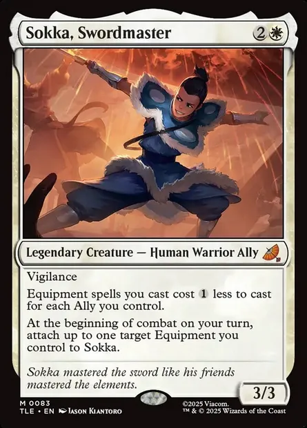 Sokka, Swordmaster, Magic card TLE 83 — Avatar: The Last Airbender Eternal set