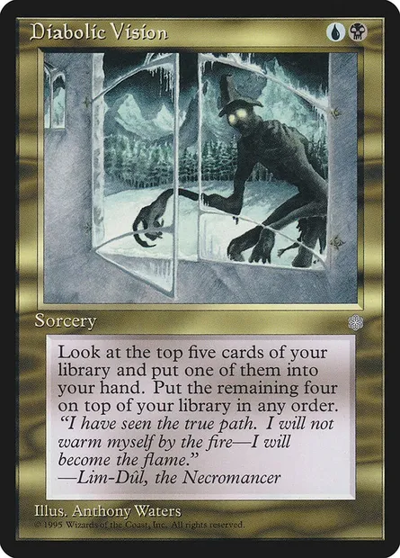 Diabolic Vision, Magic card ICE 284 — Ice Age set
