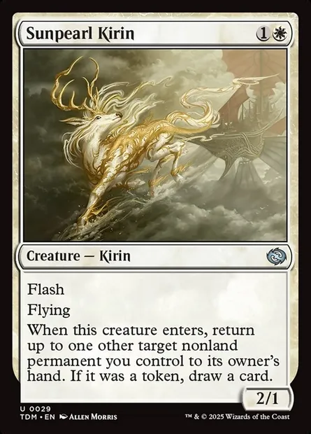 Sunpearl Kirin, Magic card TDM 29 — Tarkir: Dragonstorm set