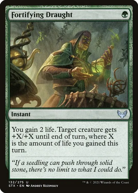 Fortifying Draught, Magic card STX 132 — Strixhaven: School of Mages set