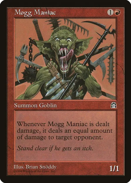 Mogg Maniac, Magic card STH 94 — Stronghold set