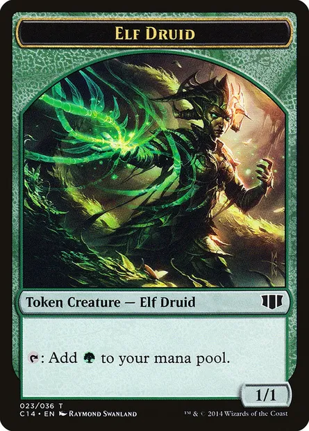 Elf Druid, Magic card TC14 23 — Commander 2014 Tokens set