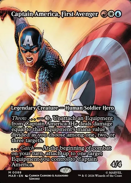 Captain America, First Avenger, carte Magic MAR 88 — extension Marvel Universe