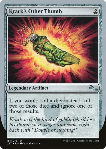 Krark's Other Thumb, Magic card UST 151 — Unstable set