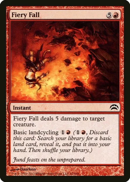 Fiery Fall, Magic card PC2 43 — Planechase 2012 set