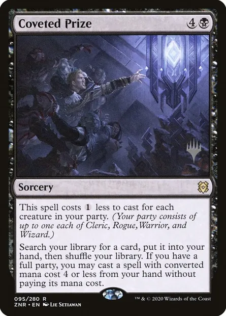 Coveted Prize, Magic card PZNR 95p — Zendikar Rising Promos set
