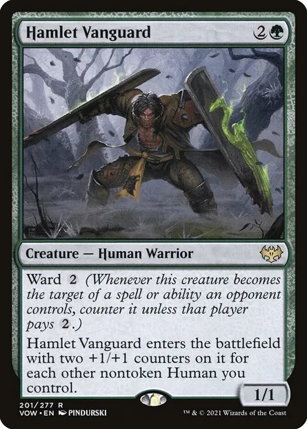 Hamlet Vanguard, Magic card VOW 201 — Innistrad: Crimson Vow set