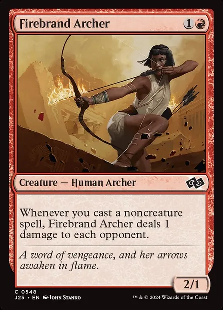 Firebrand Archer, Magic card J25 548 — Foundations Jumpstart set