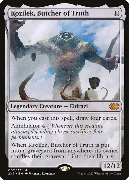 Kozilek, Butcher of Truth, Magic card 2X2 2 — Double Masters 2022 set