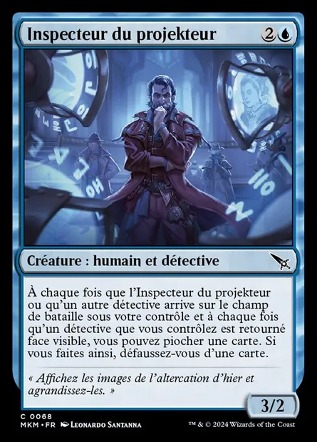 Inspecteur du projekteur, carte Magic MKM 68 — extension Murders at Karlov Manor