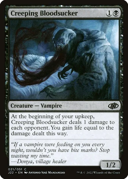 Creeping Bloodsucker, Magic card J22 21 — Jumpstart 2022 set