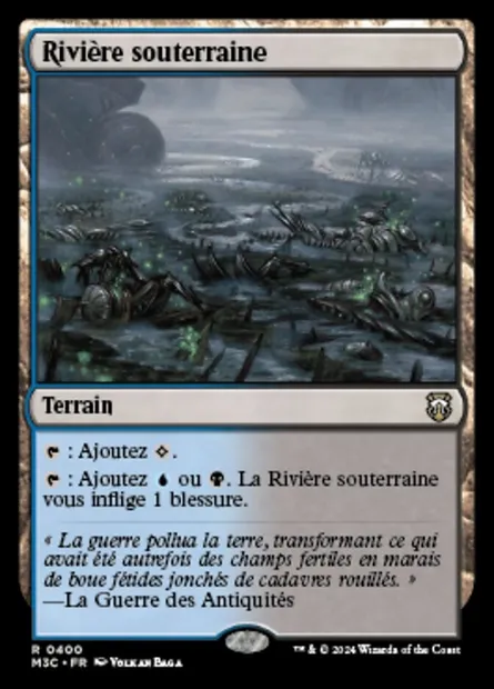 Rivière souterraine, carte Magic M3C 400 — extension Modern Horizons 3 Commander