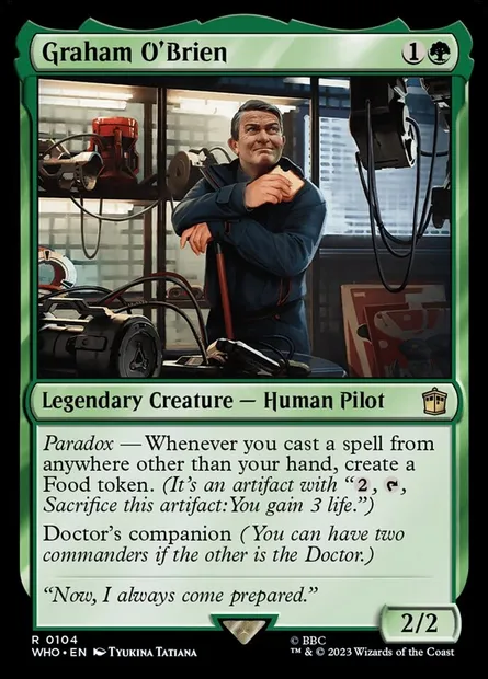 Graham O'Brien, Magic card WHO 104 — Doctor Who set