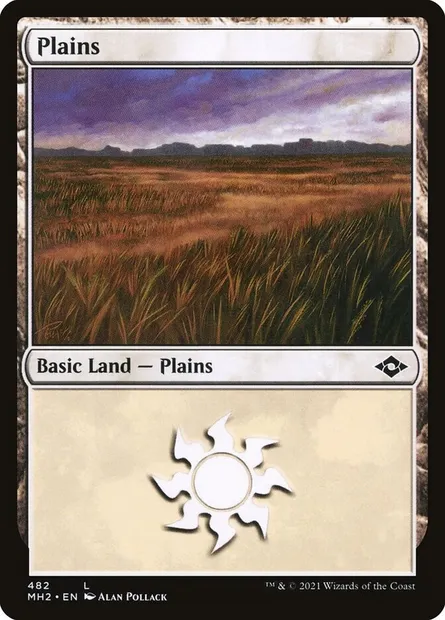 Plains, Magic card MH2 482 — Modern Horizons 2 set