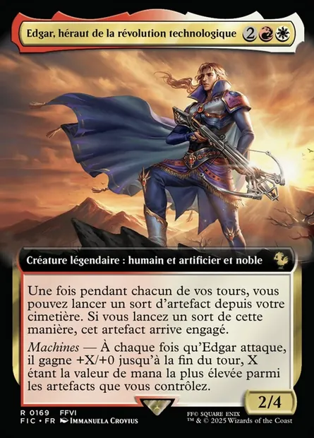 Edgar, maître machiniste, carte Magic FIC 169 — extension Final Fantasy Commander