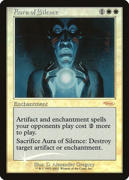 Aura de silence, carte Magic F02 8 — extension Friday Night Magic 2002