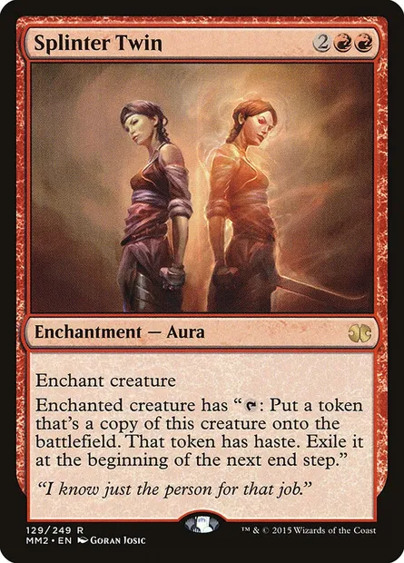 Splinter Twin, Magic card MM2 129 — Modern Masters 2015 set