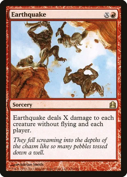 Earthquake, Magic card CMD 121 — Commander 2011 set
