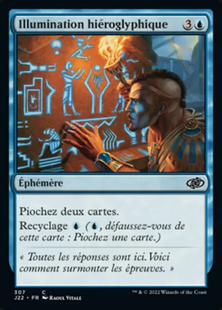 Illumination hiéroglyphique, carte Magic J22 307 — extension Jumpstart 2022