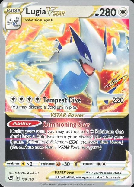 Lugia VSTAR, carte Pokémon WCD23 139 — extension World Championship Decks 2023