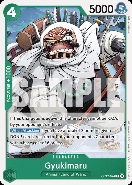 Gyukimaru, One Piece card OP12-024 — LEGACY OF THE MASTER set