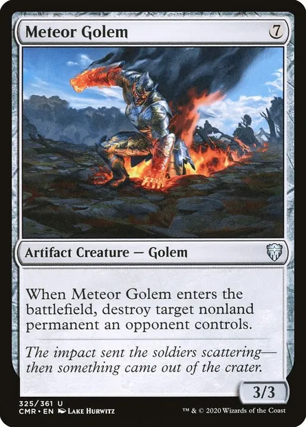 Meteor Golem, Magic card CMR 325 — Commander Legends set