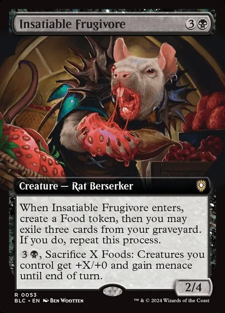 Insatiable Frugivore, Magic card BLC 53 — Bloomburrow Commander set