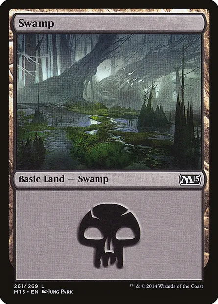 Swamp, Magic card M15 261 — Magic 2015 set