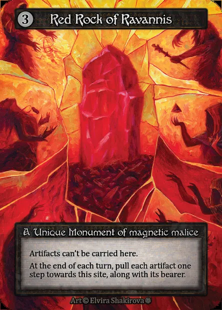Red Rock of Ravannis, carte Sorcery GOT 342 — extension Gothic