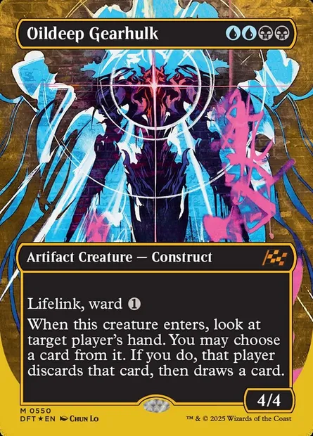 Oildeep Gearhulk, Magic card DFT 550 — Aetherdrift set