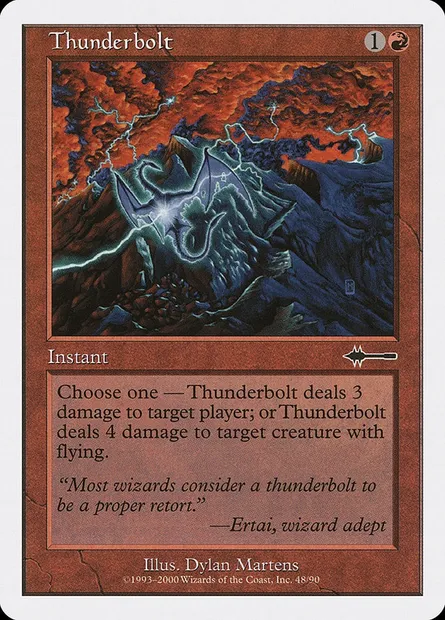 Thunderbolt, Magic card BTD 48 — Beatdown Box Set set