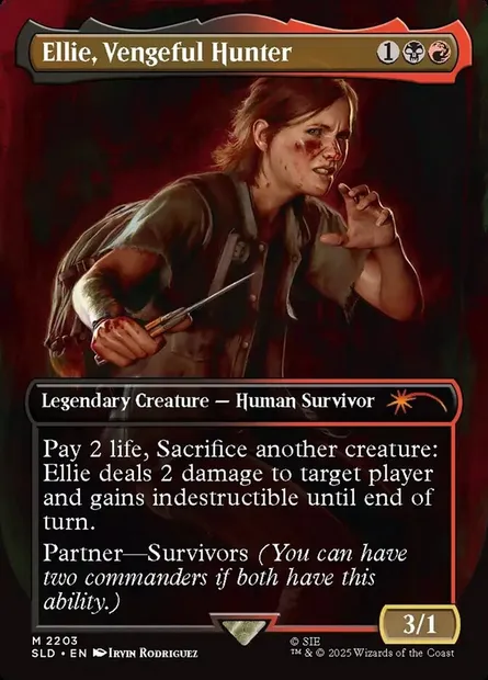 Ellie, Vengeful Hunter, Magic card SLD 2203 — Secret Lair Drop set