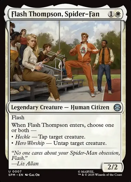 Flash Thompson, Spider-Fan, Magic card SPM 7 — Marvel's Spider-Man set