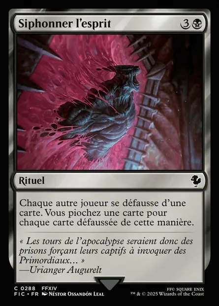 Siphonner l'esprit, carte Magic FIC 288 — extension Final Fantasy Commander