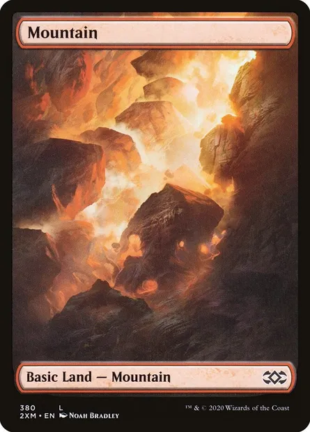 Mountain, Magic card 2XM 380 — Double Masters set