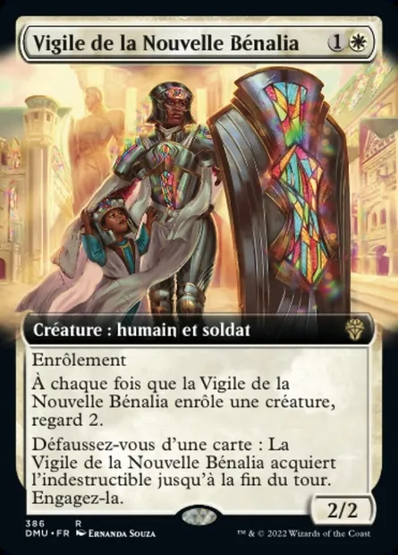 Vigile de la Nouvelle Bénalia, carte Magic DMU 386 — extension Dominaria Uni