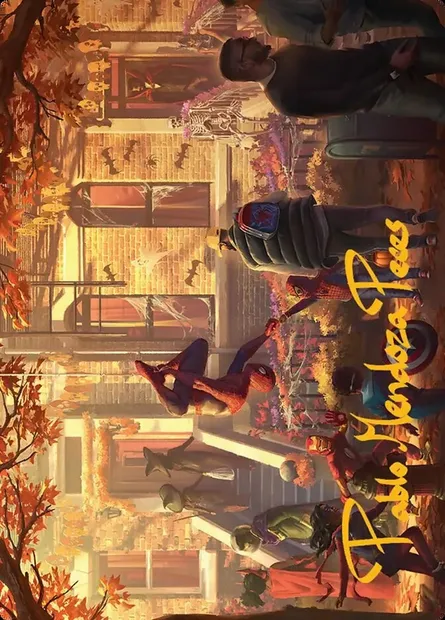 Friendly Neighborhood // Friendly Neighborhood, carte Magic ASPM 2 — extension Marvel's Spider-Man Art Series