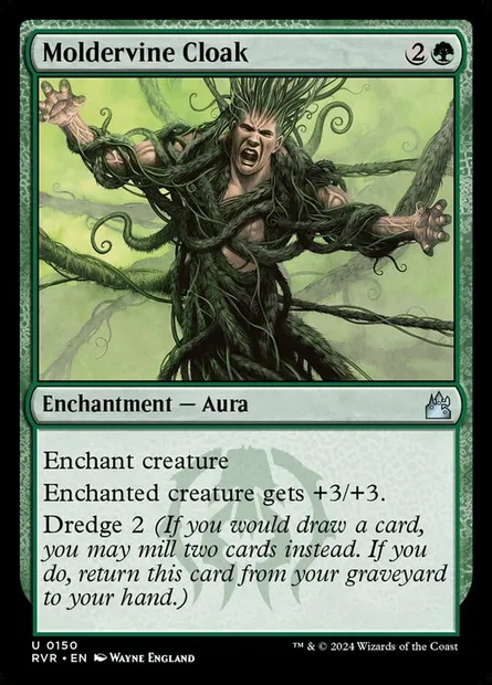 Moldervine Cloak, Magic card RVR 150 — Ravnica Remastered set